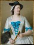 Liotard Jean Etienne - Jeanne-Elisabeth de Sellon (род ) Жена Charles Tyrell английского консула в Константинополе Пергамент пастель