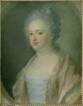 Perroneau Jean Baptiste - Catharine Elisabeth Metayer Пергамент пастель