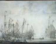 Velde Willem van de I - Корабли после битвы  чернила