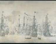 Velde Willem van de I - Неудавшаяся атака британского флота и отступление в сражении у Бергена (Норвегия)  августа   чернила
