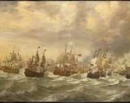 Velde Willem van de I - Эпизод Четырехдневного сражения - июня  вторая англо-голландская война