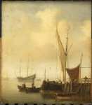 Velde Willem van de II - Вид на гавань