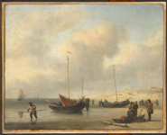 Velde Willem van de II - Рыбацкие лодки на пляже