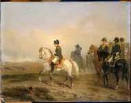 Vernet Horace - Император Наполеон I и его генералы на лошадях