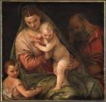 Veronese Paolo (мастерская) - Святое семейство с молодым Иоанном