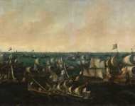 Verwer Abraham de - Битва в заливе Зейдерзее  октября  эпизод из Восьмидесятилетней войны