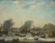 Willaerts Adam - Победа над испанцами в Гибралтаре флот под командованием Jacob van Heemskerck  апреля