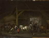 Wouwerman Philips - Лошади в конюшне