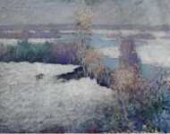 Зимний пейзаж у реки Олд-Лайм
