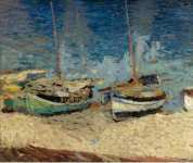 Лодки на песке Коллиур