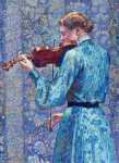 Женщина играет на скрипке