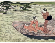 Две женщиныв лодке