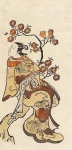 Куртизанка, сидящая на сакуре