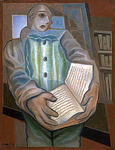 Pierrot with Book