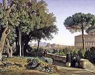 Жан Ашиль Бенувиль - Вид на Колизей с Палатина