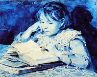 Lesendes Mädchen