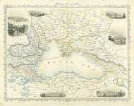 Карта побережья Чёрного моря, 1855г.