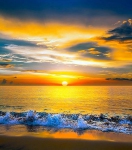 Закат на море