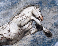 Лошадь на фреске