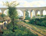 Arcueil акведук в Sceaux железнодорожный переезд