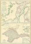 Карта в 2-х частях: Балтийское море: Аландские острова, Ботанический и Финский заливы. Черное море: Крым, окрестности Севастополя, 1872 г.