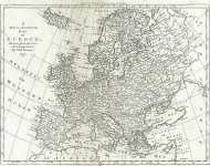 Карта Европы, 1777 г.