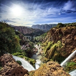 Вид сверху на водопады Узуд, Марокко