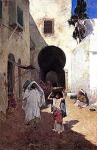 Willard Metcalf «Street Scene Tangiers»