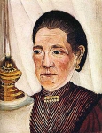 Портрет Жозефины, второй жены художника с керосиновой лампой
