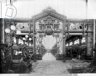 Lakeside village at the Universal Exhibition of 1889 in Paris architect Charles Garnier