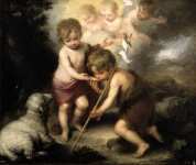 Младенец Иисус дает воду Св. Иоанну
