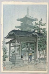 Rainy day at Zensetsu-ji temple in Sanshu province