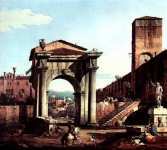 Римское Каприччио, городские ворота и сторожевая башня