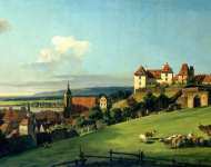Вид Пирны со стороны замка Зонненштайн