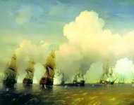 Сражение русского флота со шведским в 1790 году вблизи Кронштадта при Красной Горке