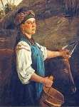 Портрет А.Г.Слюсаревой (Гапка с волами)