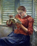 Женщина читающая
