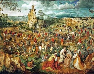 The procession to Calvary