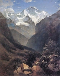 Вид в Швейцарских Альпах (Гора Малый Рухен)