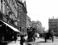 View of expert basket carriers and a group of market men 1900