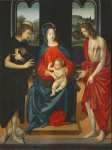 Мадонна с младенцем между св Лазарем и св Себастьяном Пистойя, частная коллекция