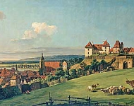 Вид Пирны от замка Зонненштайн
