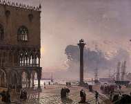 The Piazzetta di San Marco by Moonlight