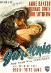 Film Noir Poster - Blue Gardenia The