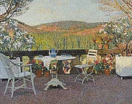 L’heure du thé sur la terrasse de Marquayrol
