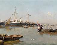 Вид на порт Малага