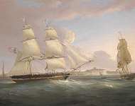 Торговое судно у побережья Дувра