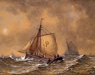 Корабли в море - Jan Cornelis Maandag