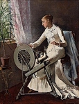 Хельга Амели Лундаль - Girl by the spinning wheel
