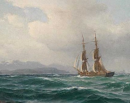 Carl Emil Baagöe - Корабль в море